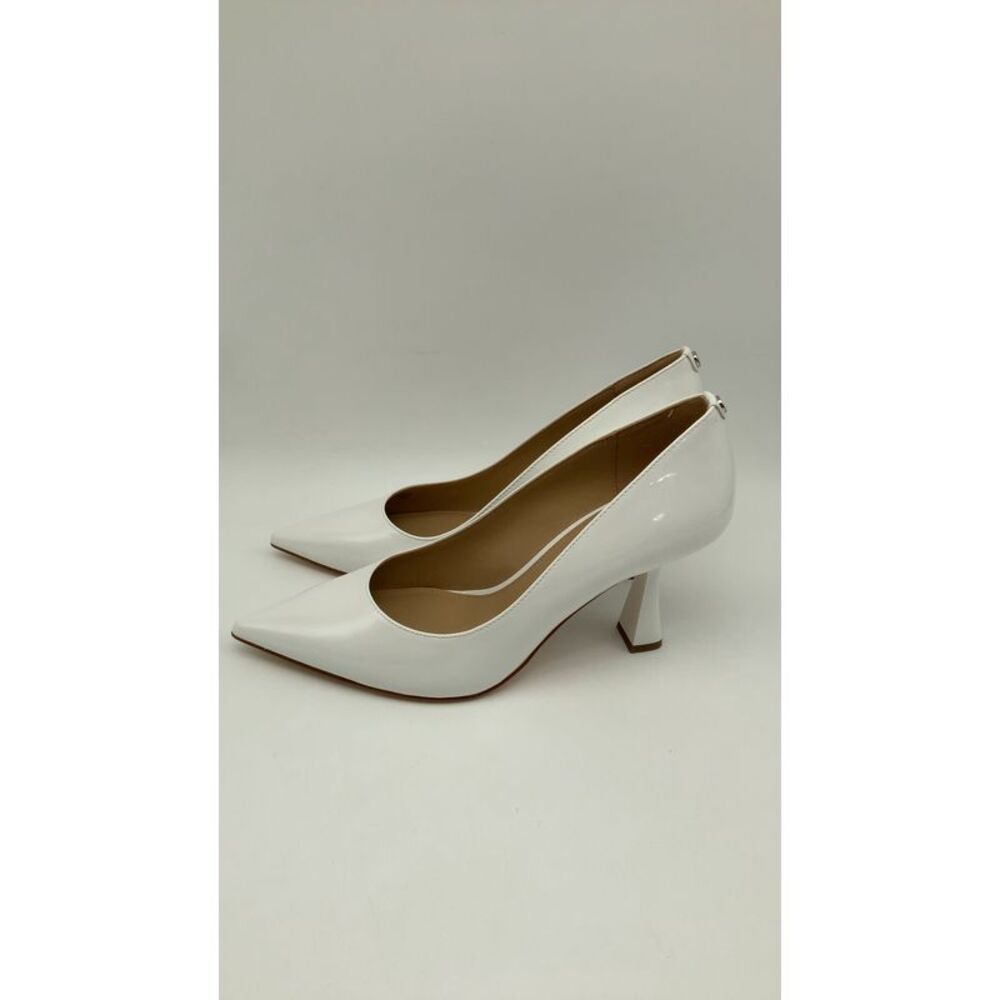 Michael Kors Shiny White Pointed Heels - Picture 2 of 5